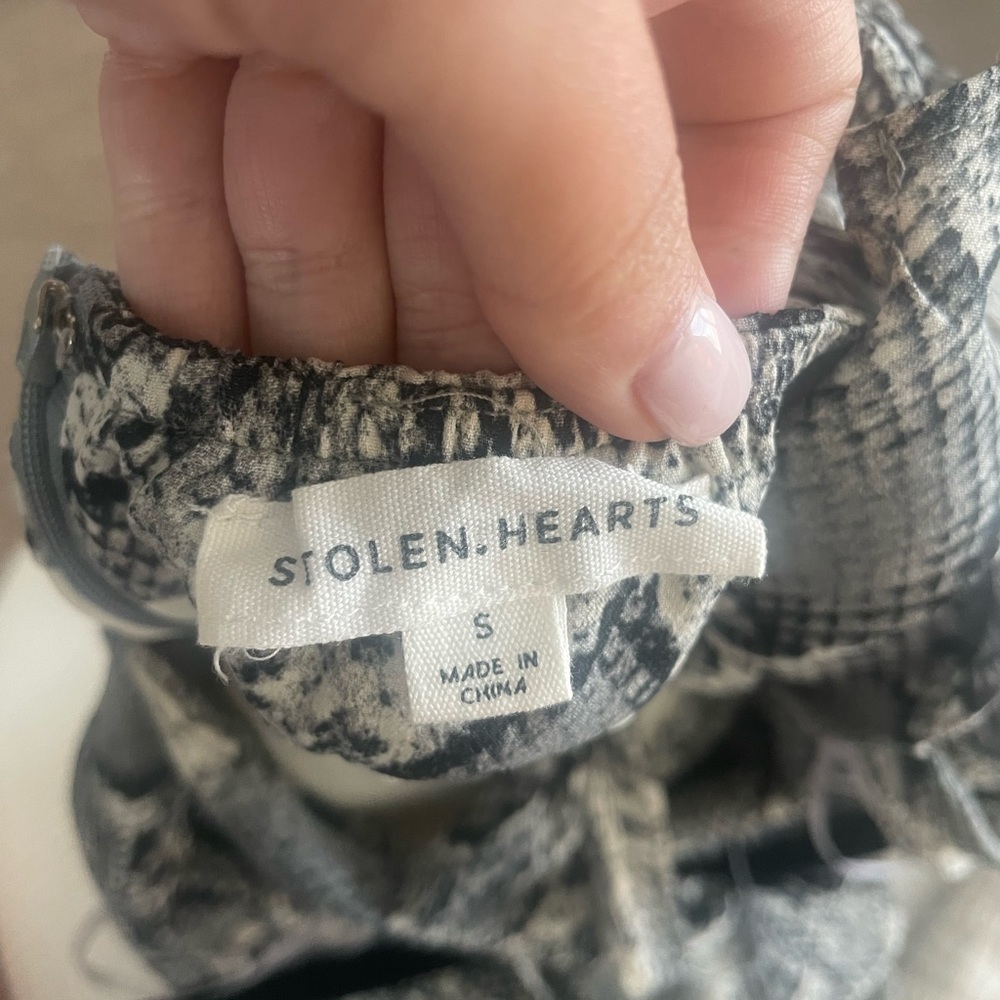 Stolen heart snakeskin romper